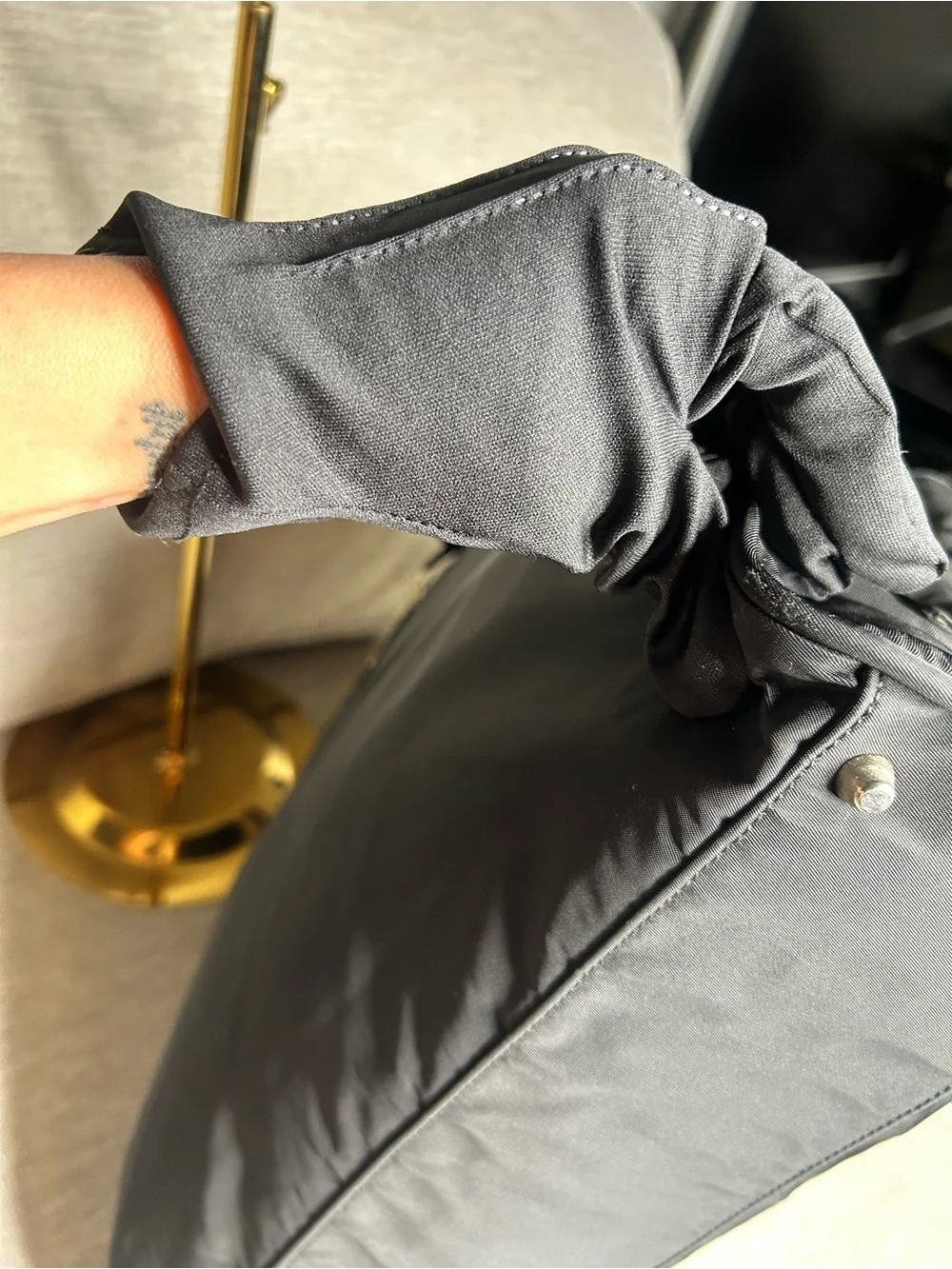 Prada Black Nylon Laptop Bag with Top Handles